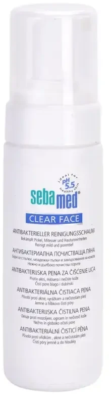 SebaMed skaidrios veido antibakterinės valymo putos