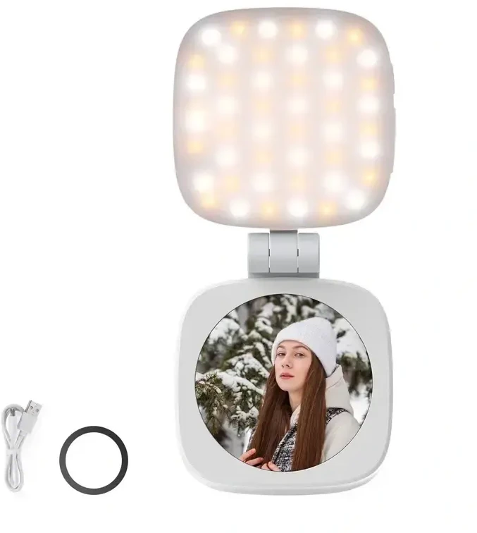LED Lemputė - NEEWER BASICS NL48B Asmenukių Lemputė 48 LED 2 W 2 700–5 600 K 850 mAh USB-C