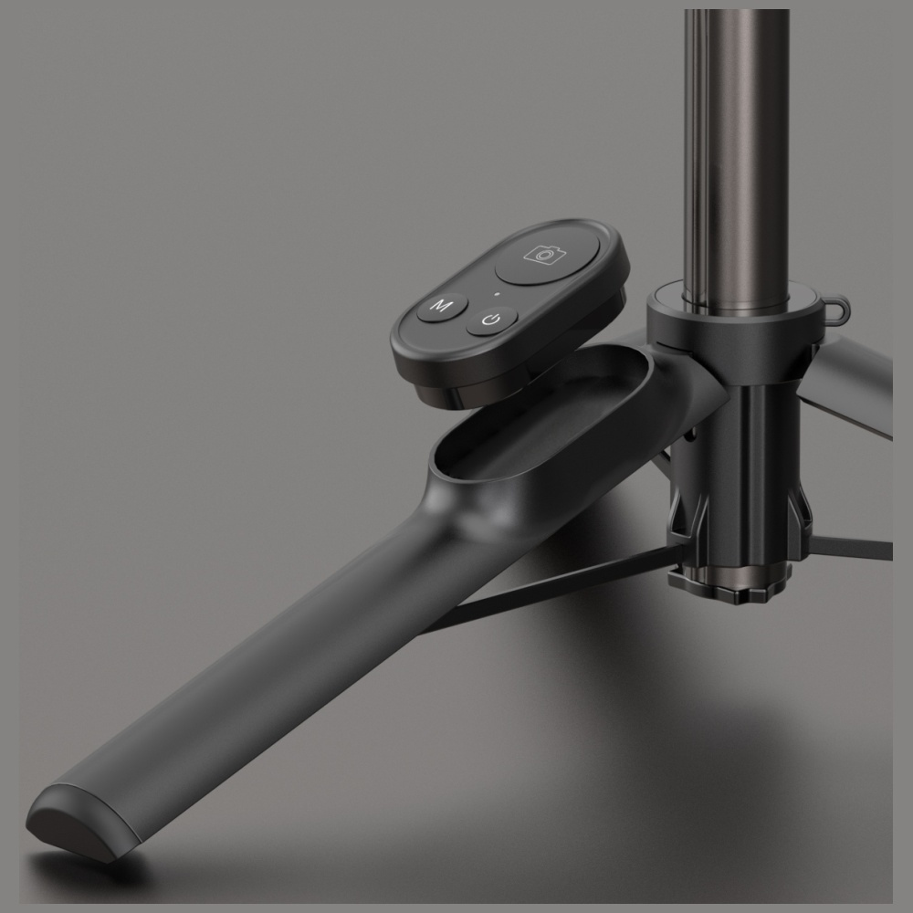 Selfie Stick Gimbal Araree Pod Gimbal 1X Tripod juoda