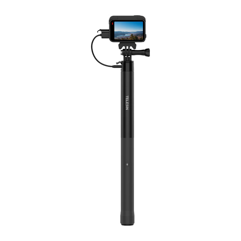 Selfie-stick su powerbankiem Telesin dla kamer sportowych / smartphone S1-CSS-05