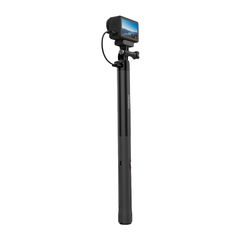 Selfie-stick su powerbankiem Telesin dla kamer sportowych / smartphone S1-CSS-05
