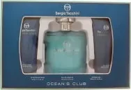 Sergio Tacchini Ocean´s Club rinkinys vyrams (EDT, 100 ml + dušo želė, 100 ml + balzamas po skutimosi, 100 ml)