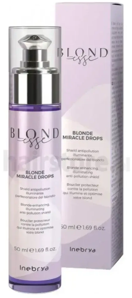 Inebrya Blondesse Skirtas šviesiems plaukams Miracle Drops serumas šviesiems plaukams, 50 ml