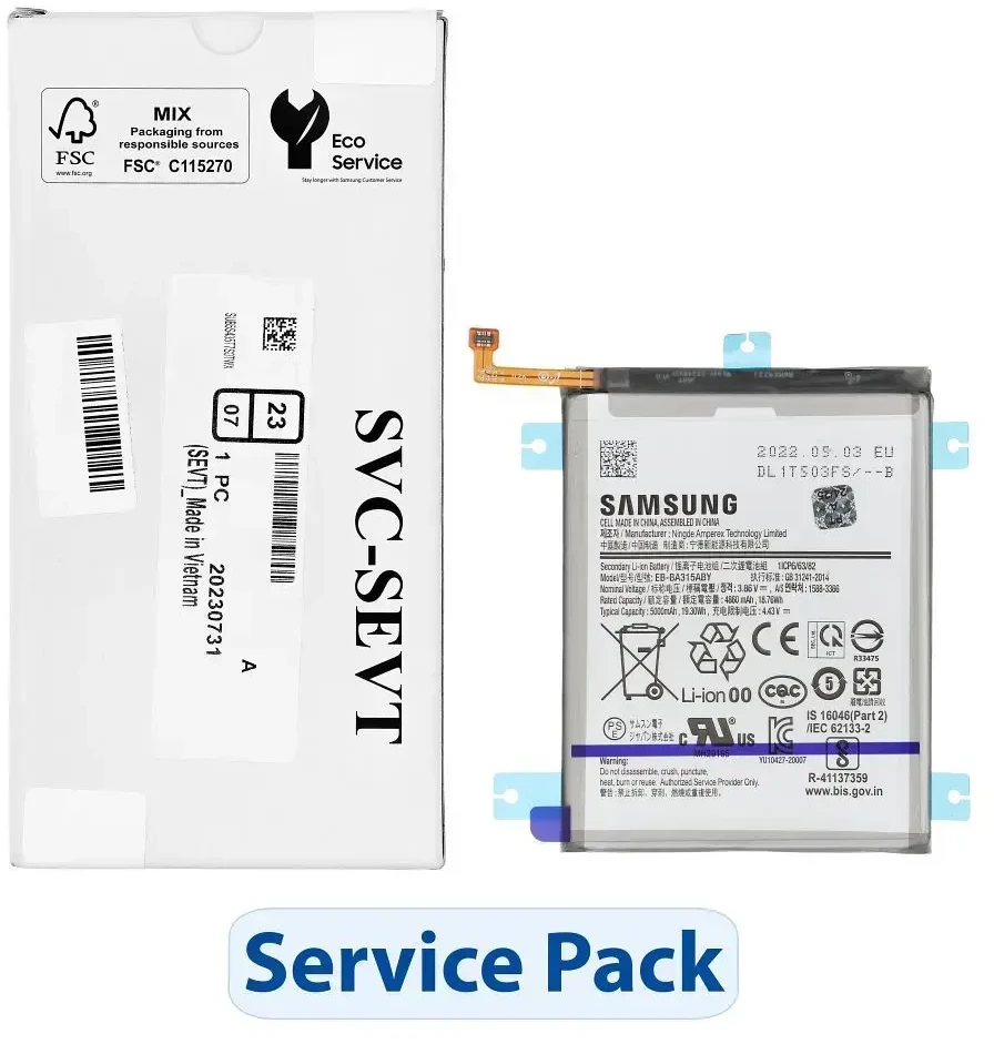 „ServicePack Baterija EB-BA315ABY“, skirta „Samsung A31 A315 GH82-22762A“