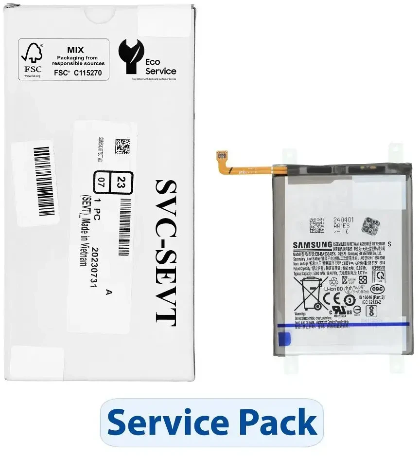 „ServicePack“ baterija EB-BA536ABY, skirta „SAMSUNG A33 5G A336B GH82-28146A“