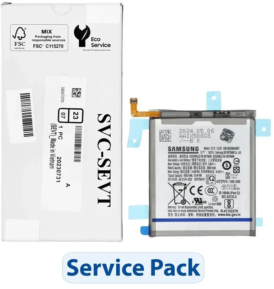 „ServicePack Bateria“ EB-BG980ABY arba „SAMSUNG S20 G980F/G981B GH82-22122A“