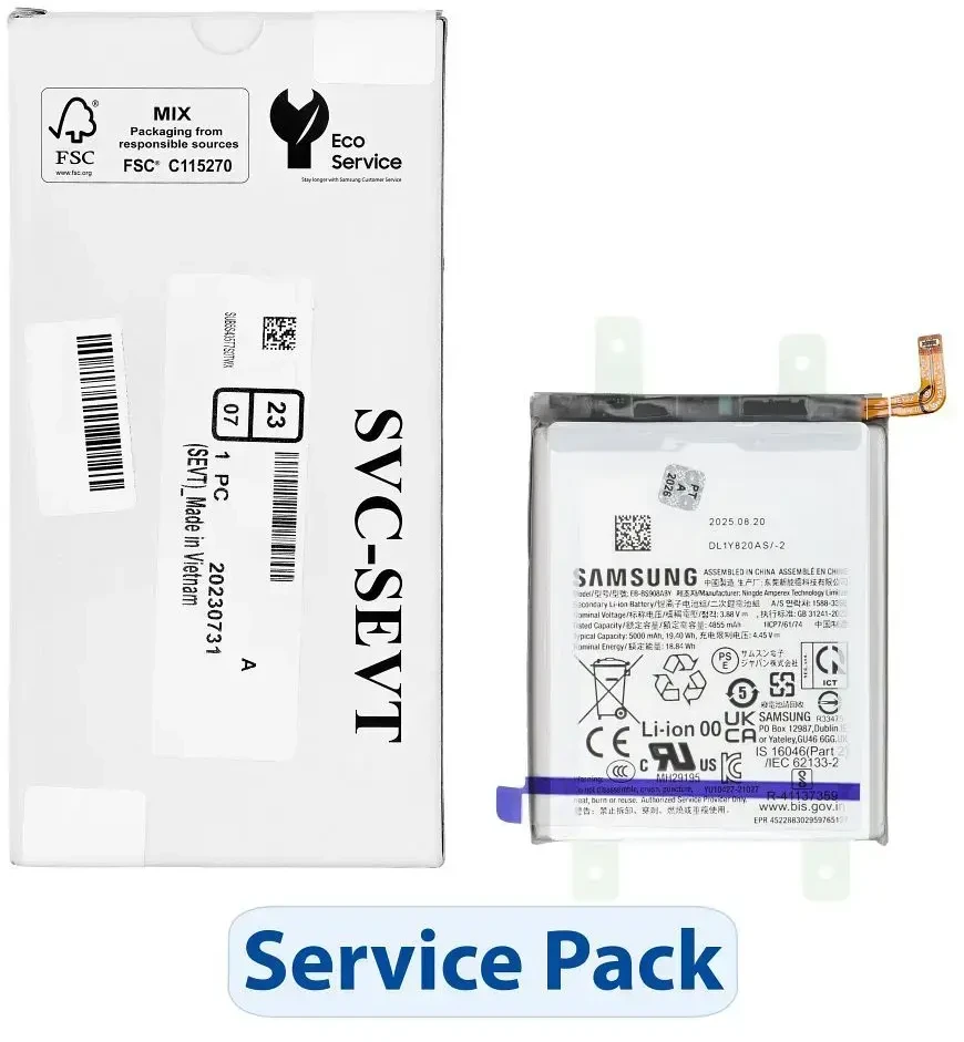 „Samsung S22 Ultra S908 GH82-27484A“ baterijos aptarnavimo paketas EB-BS908ABY