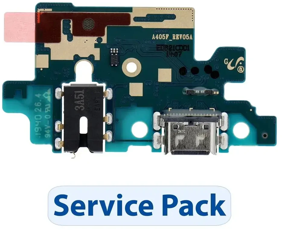„ServicePack“ USB įkrovimo plokštė SAMSUNG A40 A405F GH96-12454A