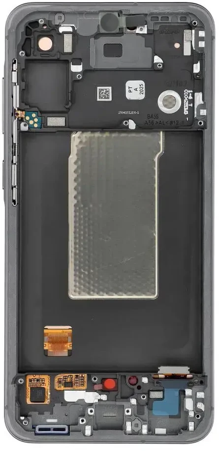 „ServicePack“ LCD ekranas, skirtas „SAMSUNG A56 5G A566B“ grafito spalvos GH82-36829A