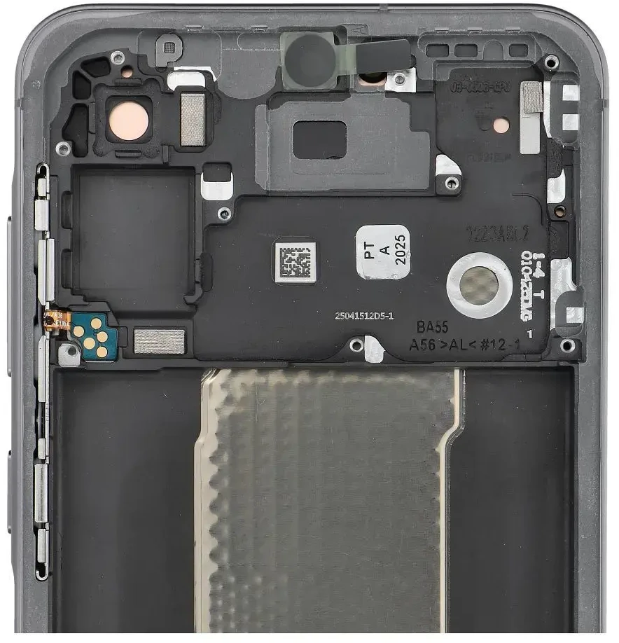 „ServicePack“ LCD ekranas, skirtas „SAMSUNG A56 5G A566B“ grafito spalvos GH82-36829A
