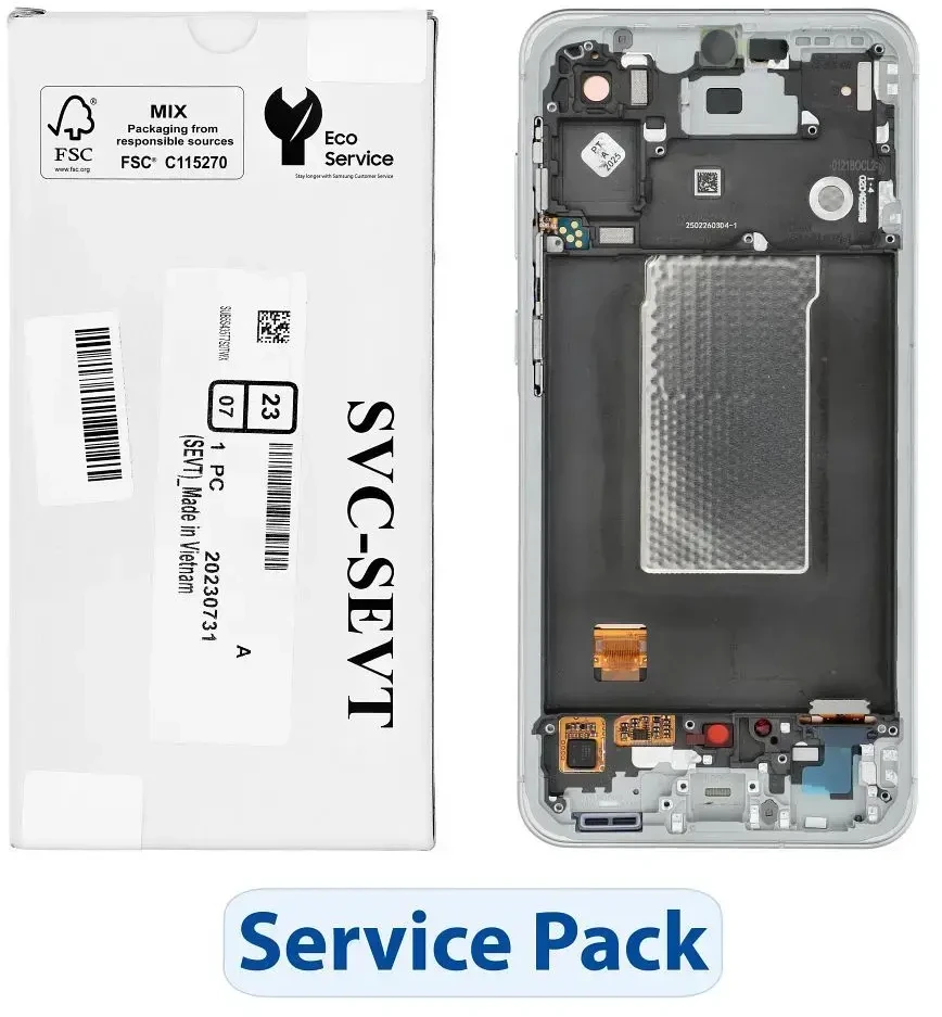 „ServicePack“ LCD ekranas, skirtas „SAMSUNG A56 5G A566B“, žalias GH82-36829C