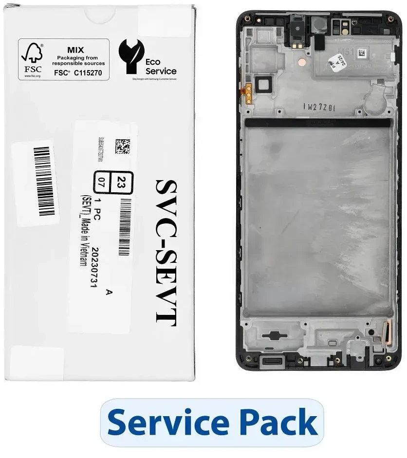„ServicePack“ LCD ekranas, skirtas SAMSUNG M51 M515F GH82-23568A