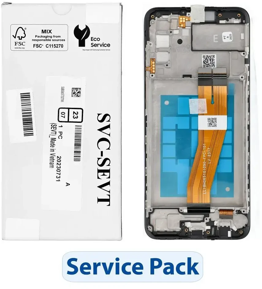 SAMSUNG A02s A025F GH81-20118A LCD ekrano aptarnavimo paketas