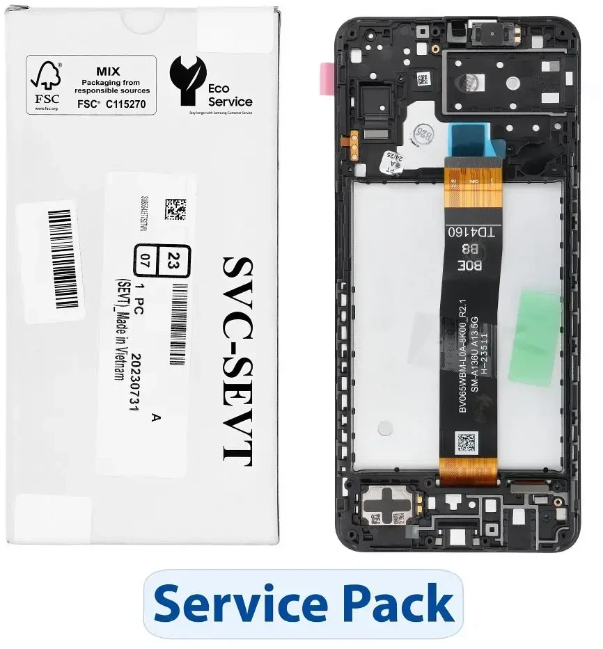 „ServicePack“ LCD ekranas SAMSUNG A13 5G A136B GH82-29077A