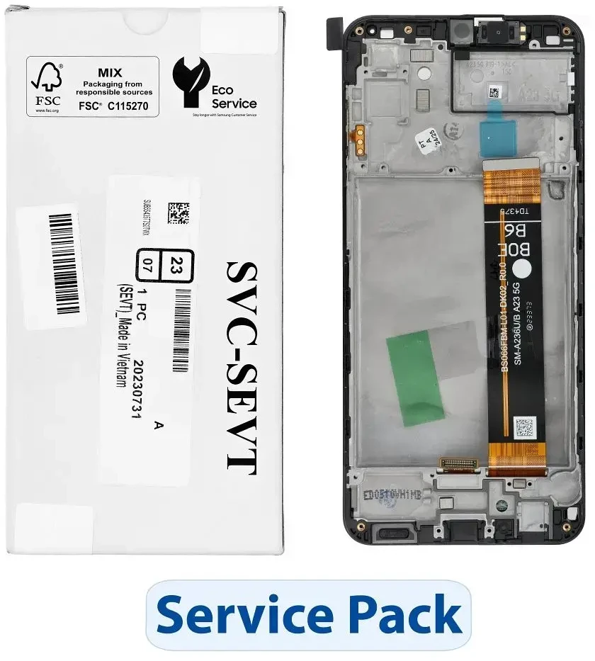 „ServicePack“ LCD ekranas SAMSUNG A23 5G A236 GH82-29734A
