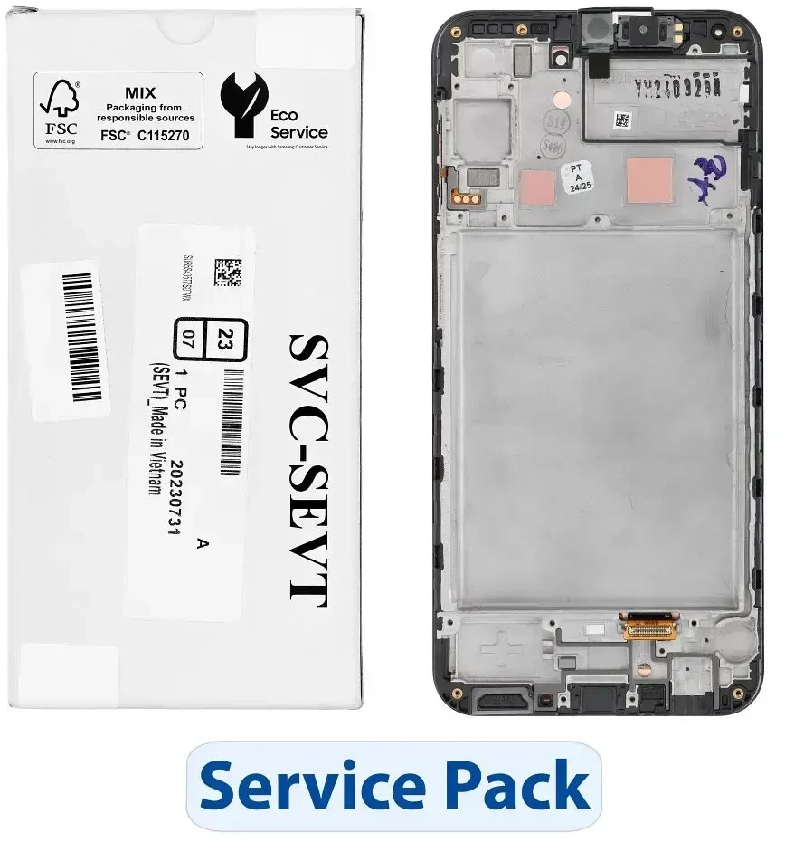„ServicePack“ LCD ekranas SAMSUNG A24 4G A245F GH82-31240A