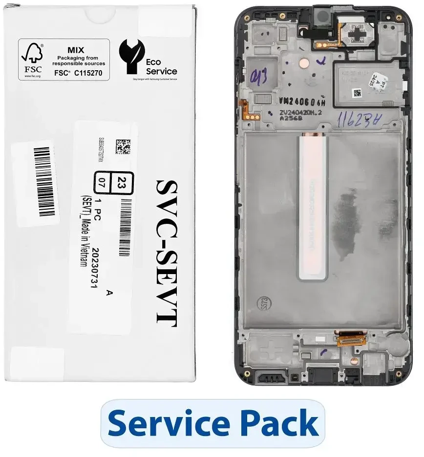 „ServicePack“ LCD ekranas SAMSUNG A25 5G A256B GH82-33215A