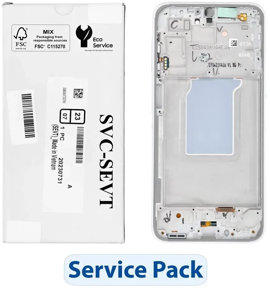 SAMSUNG A26 5G A266B LCD ekranas su integruotu ekranu, baltas, GH82-37049B