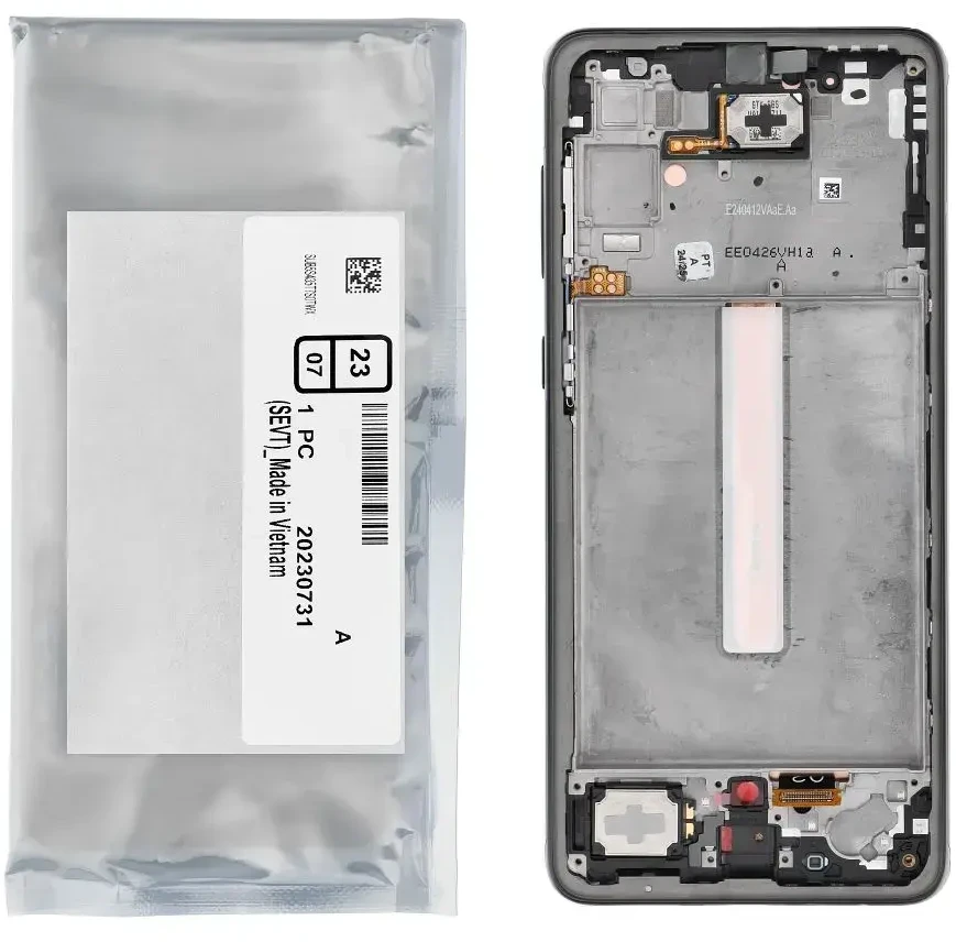„ServicePack“ LCD ekranas SAMSUNG A33 5G A336B GH82-28143A juodas
