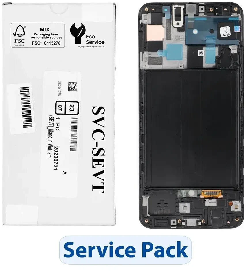 „ServicePack“ LCD ekranas SAMSUNG A50 A505F GH82-19713A