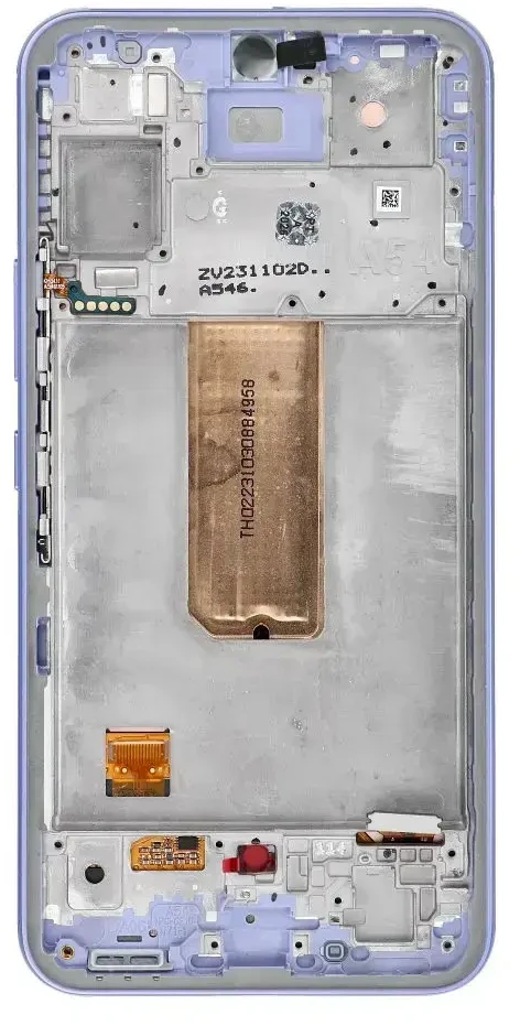 „ServicePack“ LCD ekranas, skirtas SAMSUNG A54 5G A546B, violetinės spalvos, GH82-31231D