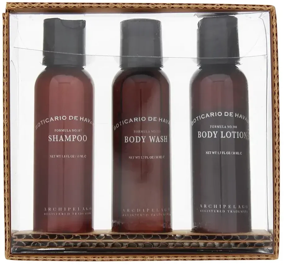 Narciso Rodriguez Set Archipelago: Boticario De Havana, Hair Šampūnas, Gentle Cleansing, 53 ml + Boticario De Havana, Detoxifying, Kūno prausiklis, Body, 53 ml + Boticario De Havana, Hydrating, Losjonas kūnui, 53 ml For Women