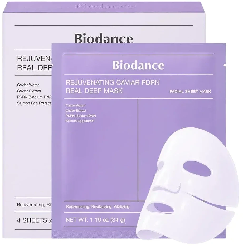 Biodance Rejuvenating Caviar Pdrn Real Deep Mask - veido kaukė 34g X 4 vnt