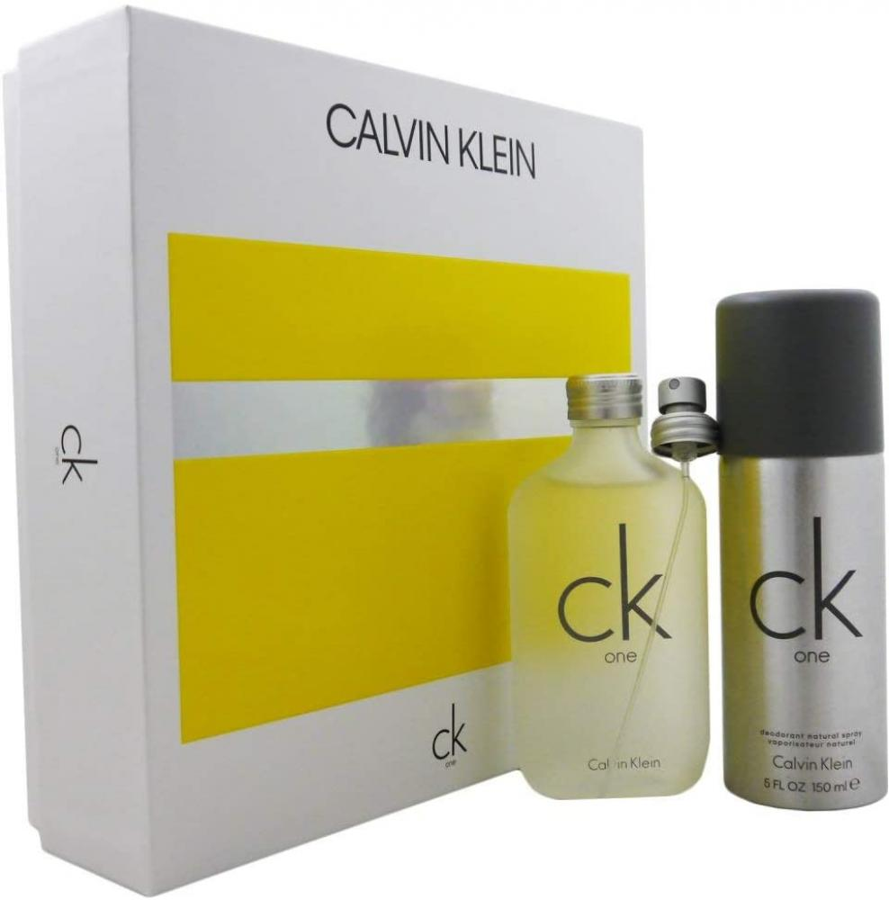 Calvin Klein CK One EDT tualetinis vanduo unisex, 100 ml + deodorant spray, 150 ml