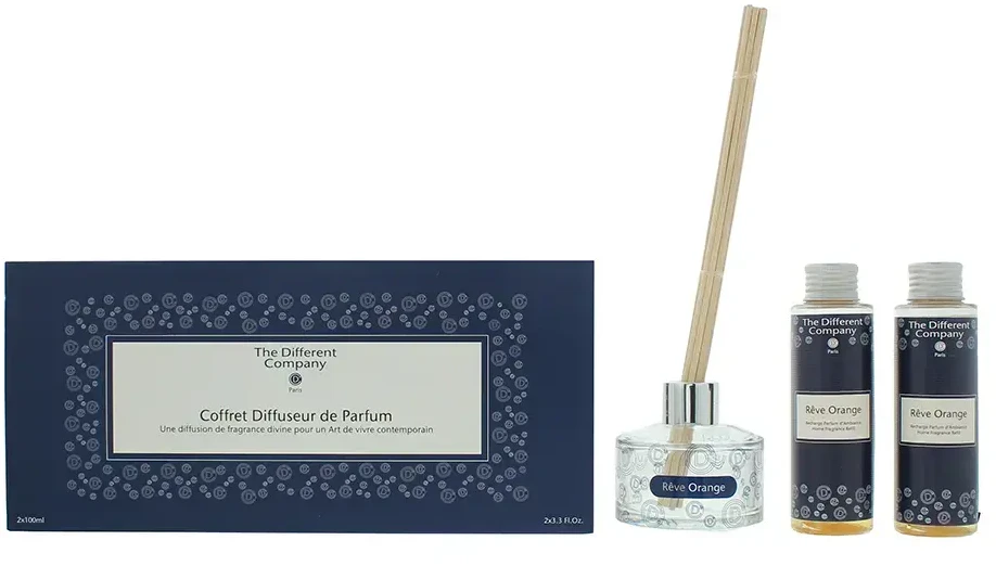 Drėkintuvas Set Duo The Different Company Reve Oranžinis Floral Kambario oro gaiviklis, 2 vnt., 100 ml