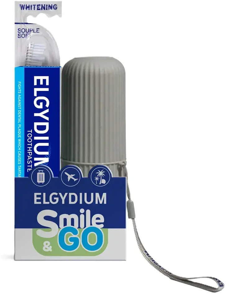 Elgydium Set Elgydium: Anti-Plaque, Plaque, Dantų pasta, 75 ml + Whitening S, Dantų šepetėlis For Women