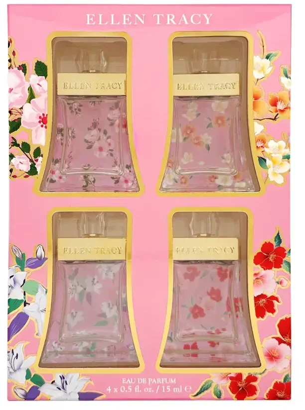 Set Ellen Tracy: Sparkling Eau De Parfum For Women, 15 ml + Bloom Eau De Parfum For Women, 15 ml + Dashing Eau De Parfum For Women, 15 ml + Luminous Eau De Parfum For Women, 15 ml