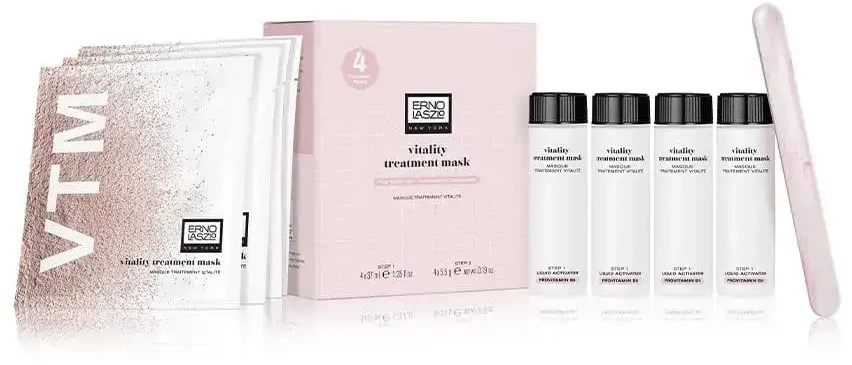 Set Erno Laszlo: Vitality Lotion-Serum For Face, 4 vnt., 37 ml + Vtm Peeling Powder Mask For Face, 4 vnt. 5.5 g