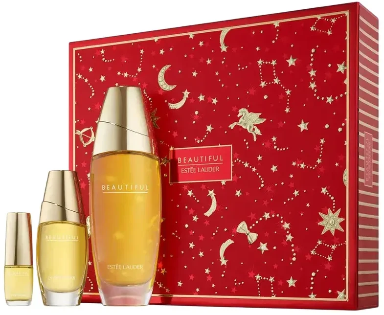 Set Estee Lauder: Beautiful Eau De Parfum For Women, 100 ml + Beautiful Eau De Parfum For Women, 30 ml + Beautiful Eau De Parfum For Women 4.7 ml