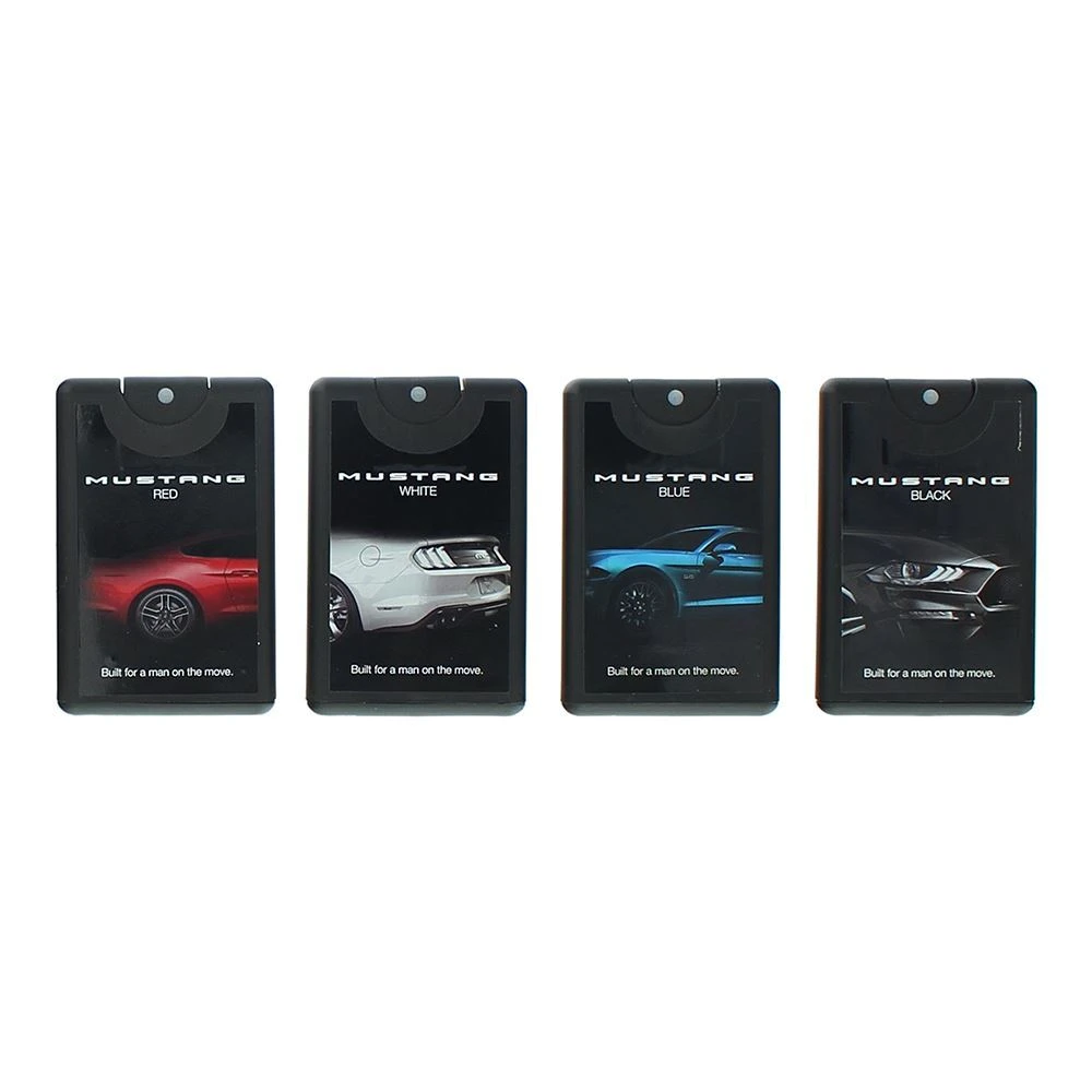 Set Ford: Mustang Baltas Eau De Toilette For Men, 20 ml + Mustang Raudona Eau De Toilette For Men, 20 ml + Mustang Juodas Eau De Toilette For Men, 20 ml + Mustang Mėlyna Eau De Toilette For Men, 20 ml