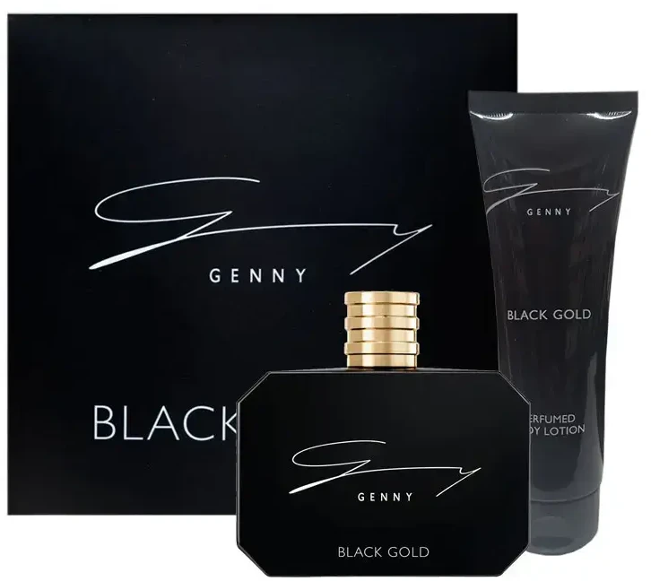 Genny Set : Juodas Gold, Hydrating, Daily, Losjonas kūnui, 100 ml + Juodas Gold, Eau De Toilette, For Women, 100 ml For Women