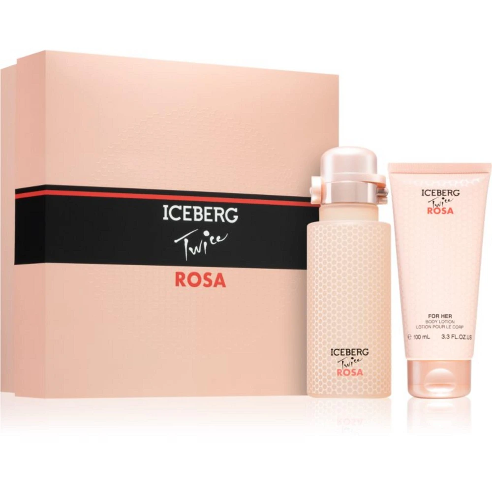 Iceberg Twice Rosa Tualetinis vanduo 125ml Purškiklis Kvapusis kūno losjonas 100ml