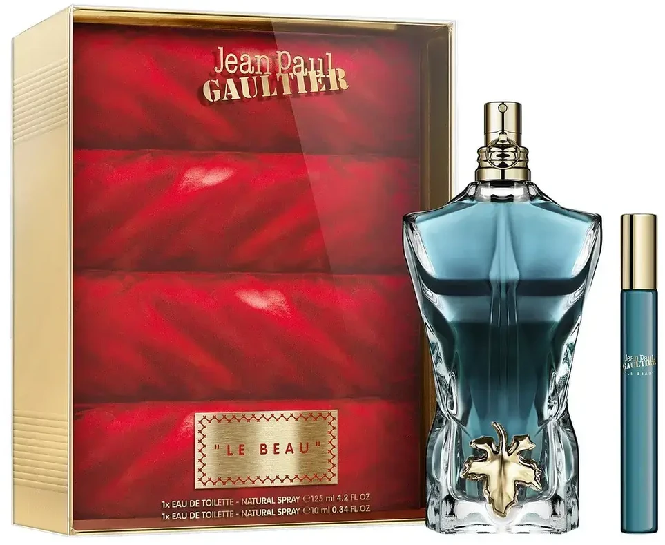 Set Jean Paul Gaultier: Le Beau Eau De Toilette For Men, 125 ml + Le Beau Eau De Toilette For Men, 10 ml