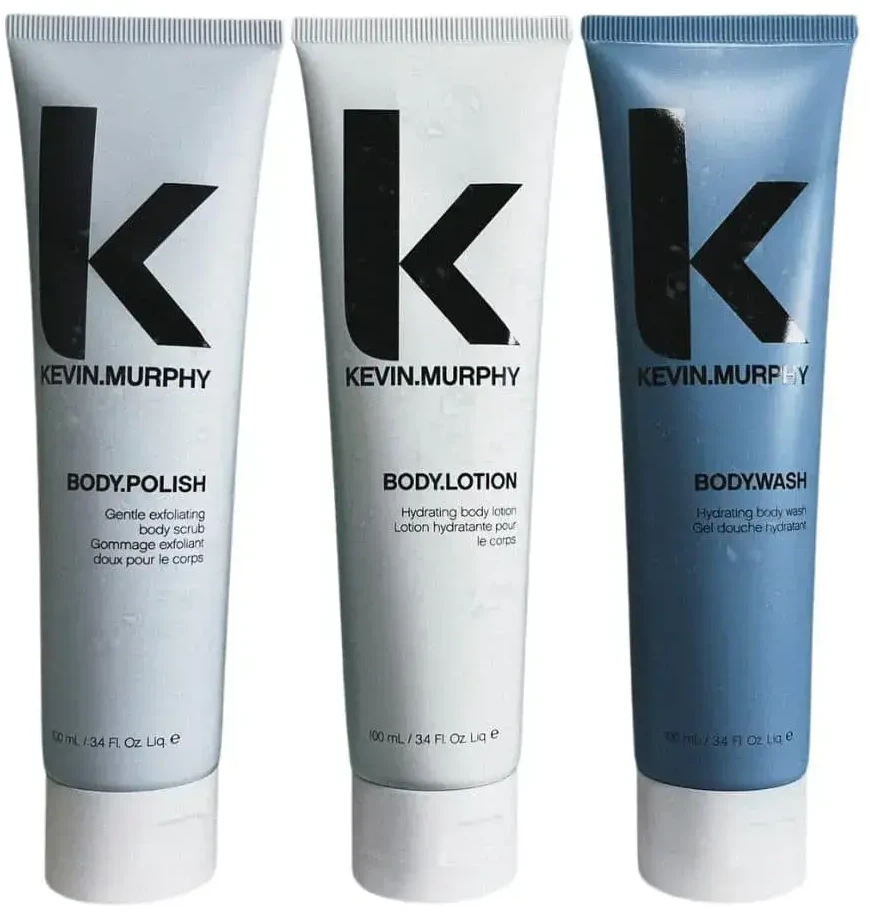 Kevin Murphy Set : Body, Hydrating, Kūno prausiklis, 100 ml + Body, Hydrating, Losjonas kūnui, 100 ml + Body, Body Scrub, 100 ml Unisex