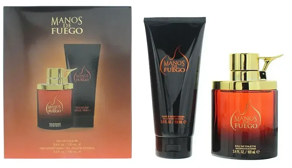 Manos De Fuego Issey Miyake Set Ręce Ognia: Gorący, Vanduo toaletowa, For Men, 100 ml + Gorący, Kūno prausiklis, For Hair & Body, 150 ml For Men