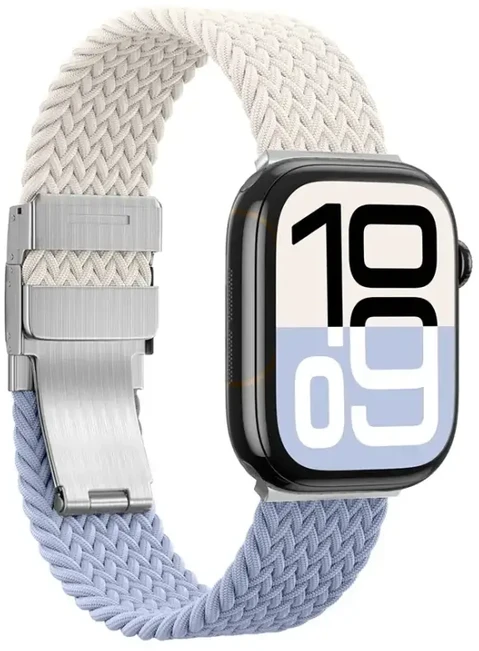 AmazingThing Blend išmaniojo laikrodžio dirželis, skirtas Apple Watch (45/46/49 mm) | Silikonas | mėlyna/pilka