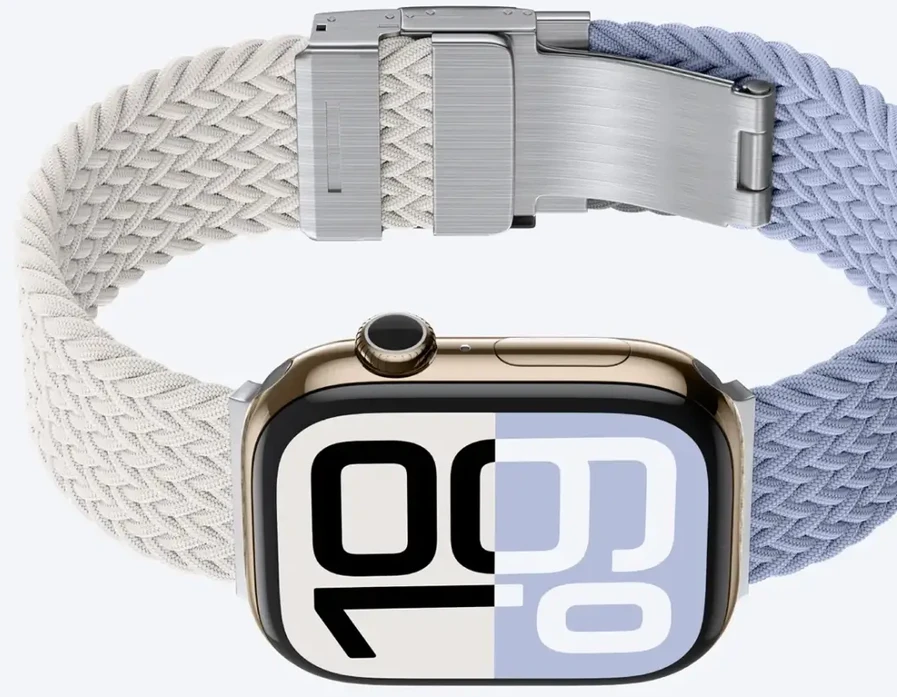 AmazingThing Blend išmaniojo laikrodžio dirželis, skirtas Apple Watch (45/46/49 mm) | Silikonas | mėlyna/pilka