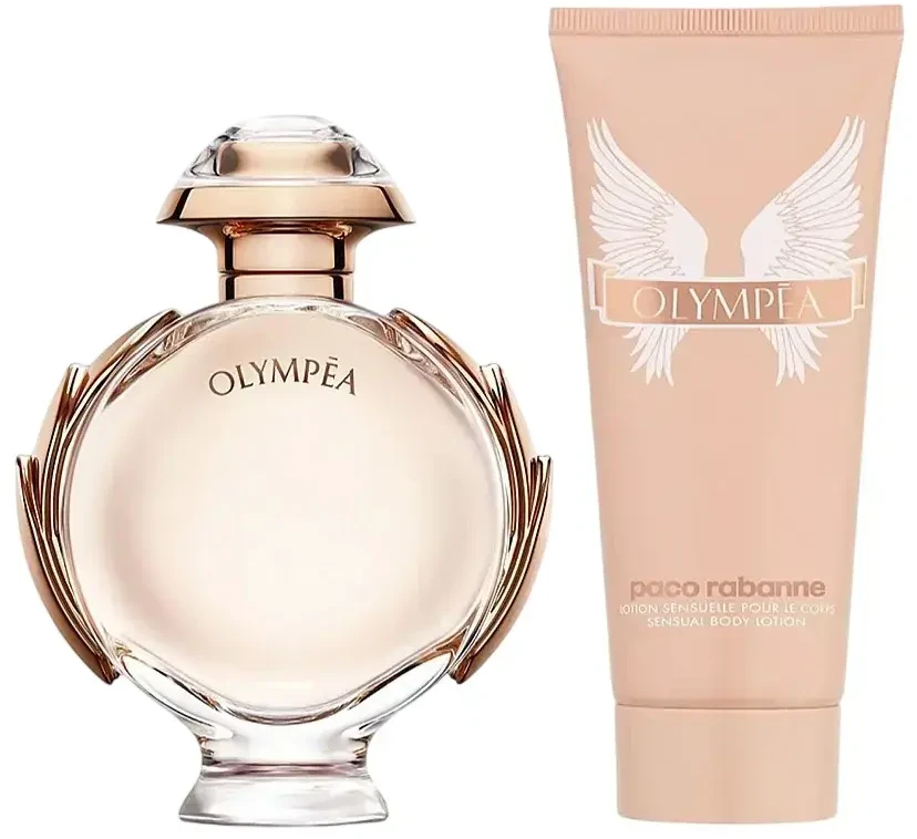 Set Paco Rabanne: Olympea Eau De Parfum For Women, 50 ml + Olympea Losjonas kūnui, 100 ml