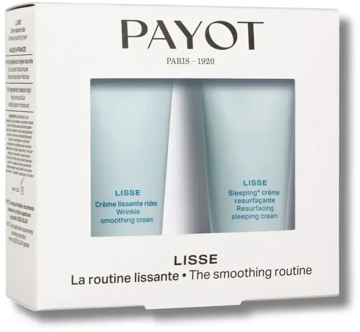 Set Payot: Lisse Resurfacing Night Kreminis For Face, 30 ml + Lisse Wrinkle Smoothing Kreminis For Face, 30 ml