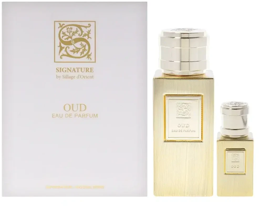 Signature Sillage D'Orient Power Of The Scent Oud rinkinys moterims (EDP, 100 ml + EDP, 15 ml)