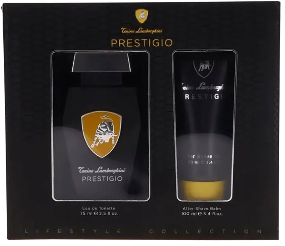 Setas Tonino Lamborghini: Prestigio Eau De Toilette vyrams, 75 ml + Prestigio Refreshing After-Shave balzamas, 100 ml