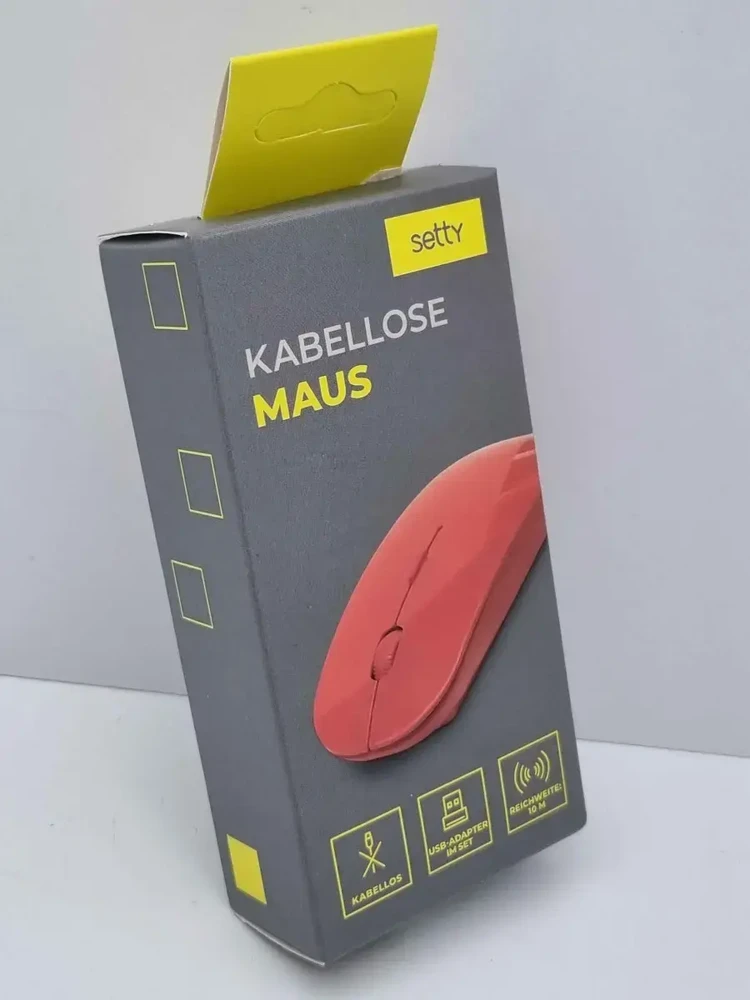 Setty belaidė pelė | 2.4 GHz | 1600 DPI | red