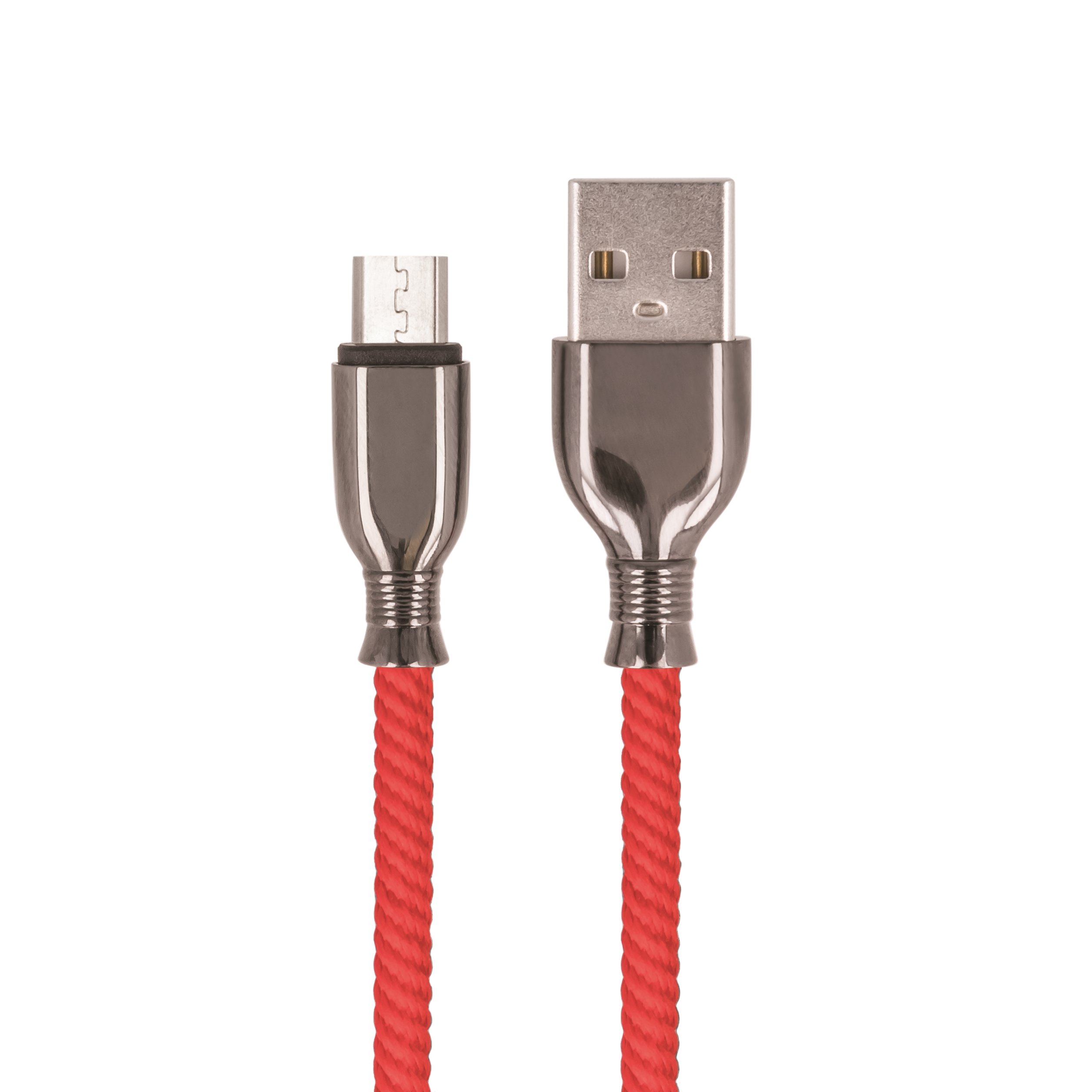 TelForceone Setty kabelis USB - microUSB 1,0 m 3A FC-M raudonas - be pakuotės