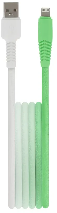 Setty laidas USB – Lightning 1,5 m 2,4A KGA-L-1.52420 mėtų ir baltos spalvos gradientas