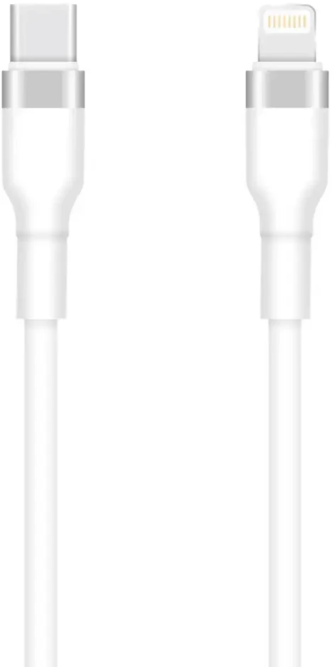 TelForceone "Setty" USB-C - "Lightning" kabelis 1 m 3A KSC-L-130, baltas