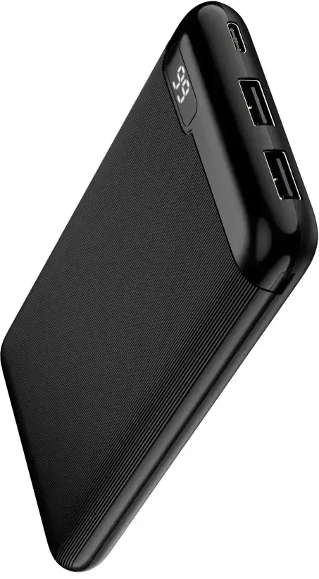 TelForceone "Setty" maitinimo bankas 10000 mAh LCD SPBL-10 juodas